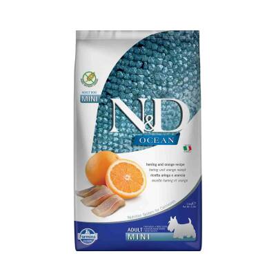 N&D Ocean Balıklı Küçük Irk Tahılsız Yetişkin Köpek Maması 2.5 Kg - 1