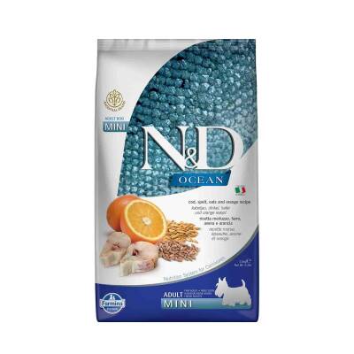 N&D Ocean Düşük Tahıllı Balık Portakal Mini Yetişkin Köpek Maması 2.5 Kg - 1