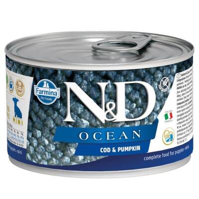 N&D Ocean Puppy Mini Morina Balıklı Ve Balkabaklı Yavru Köpek Konservesi 140 Gr - 1