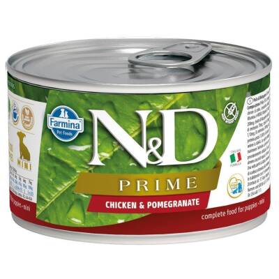 N&D Prime Puppy Mini Tavuk Ve Narlı Yavru Köpek Konservesi 140 Gr - 1