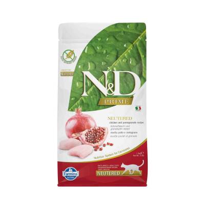 N&D Prime Tahılsız Tavuklu Narlı Kısırlaştırılmış Kedi Maması 1.5 Kg - 1