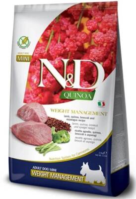 N&D Quinoa Kilo Problemli Kuzulu Tahılsız küçük Irk Yetişkin Köpek Maması 2,5 Kg - 1