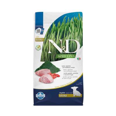 N&D Spirulina Takviyeli Kuzulu Küçük Irk Yavru Köpek Maması 2kg - 1