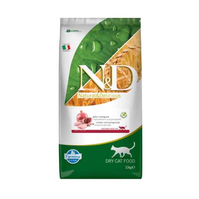 N&D Tahılsız Tavuk Narlı Kısırlaştırılmış Yetişkin Kedi Maması 10 Kg - 1