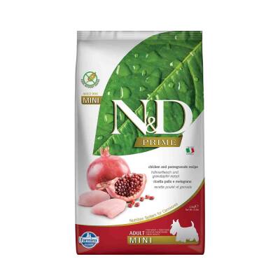 N&D Tahılsız Tavuklu Narlı Küçük Irk Yetişkin Köpek Maması 2.5 Kg - 1