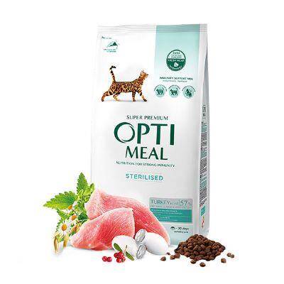 Optimeal Hindi Etli Kısırlaştırılmış (Sterilized) Kedi Maması 1,5 Kg - 1