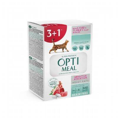 Optimeal Hindili Kuzulu Tahılsız Yetişkin Kedi Yaş Maması 85 Gr 4 Al 3 Öde - 1