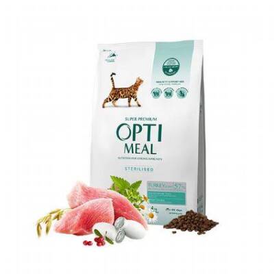 Optimeal Süper Premium Hindili Kısır Kedi Maması 4 Kg - 1