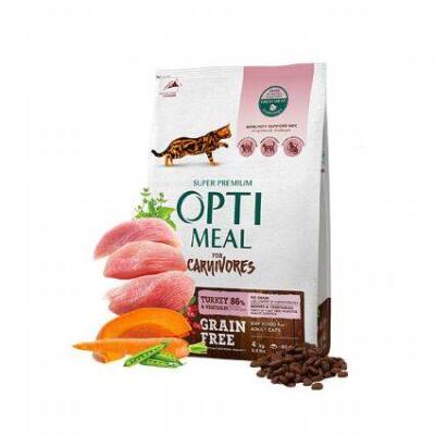 Optimeal Super Premium Tahılsız Hindili Yetişkin Kedi Maması 4 Kg - 1