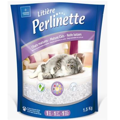 Perlinette Detect Erken Teşhis Formüllü Silika Kristal Kedi Kumu 3,7 Lt - 1