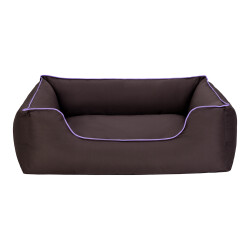 Pet Comfort Alpha Köpek Yatağı Kahverengi w Mor Biye L 105x85cm - 1