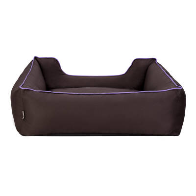 Pet Comfort Alpha Köpek Yatağı Kahverengi w Mor Biye L 105x85cm - 3