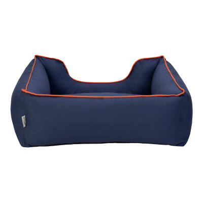 Pet Comfort Alpha Köpek Yatağı Lacivert w Turuncu Biye M 80x65cm - 3