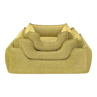 Pet Comfort Alpha Sarı Kedi ve Köpek Yatağı S 60x50cm - 4