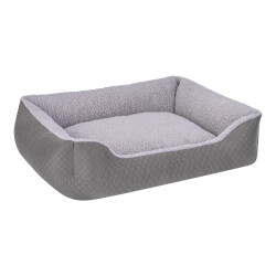 Pet Comfort Bravo Duo Köpek Yatağı Gri/Gri Peluş M 75x60cm - 2