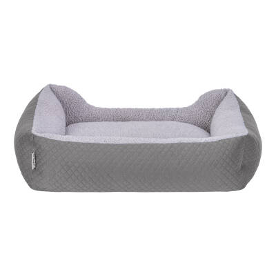 Pet Comfort Bravo Duo Köpek Yatağı Gri/Gri Peluş M 75x60cm - 3