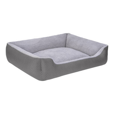 Pet Comfort Bravo Duo Köpek Yatağı Gri/Gri Peluş XL 105x80cm - 2