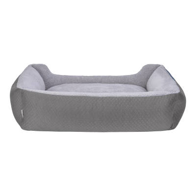 Pet Comfort Bravo Duo Köpek Yatağı Gri/Gri Peluş XL 105x80cm - 3