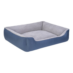 Pet Comfort Bravo Duo Köpek Yatağı Mavi/Gri Peluş XL 105x80cm - 2