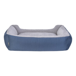 Pet Comfort Bravo Duo Köpek Yatağı Mavi/Gri Peluş XL 105x80cm - 3