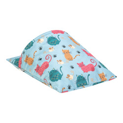 Pet Comfort Cave Lotus Kedi Yatağı Mavi 60x45cm - 2