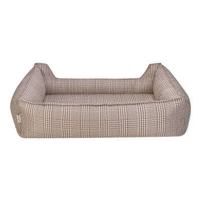 Pet Comfort Delta Bej Kareli Köpek Yatağı L 105x80cm - 3