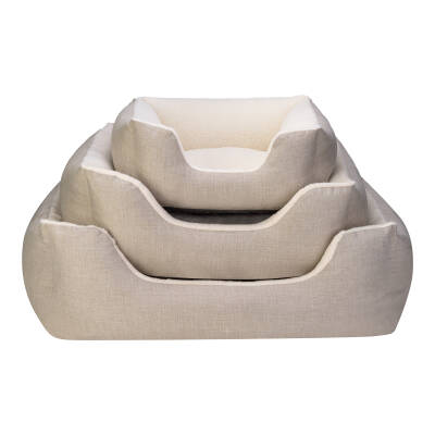 Pet Comfort Echo Ekru-Ekru Köpek Yatağı M 80x65cm - 4