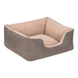 Pet Comfort Echo Kahve-Bej Kedi ve Köpek Yatağı S 60x50cm - 2