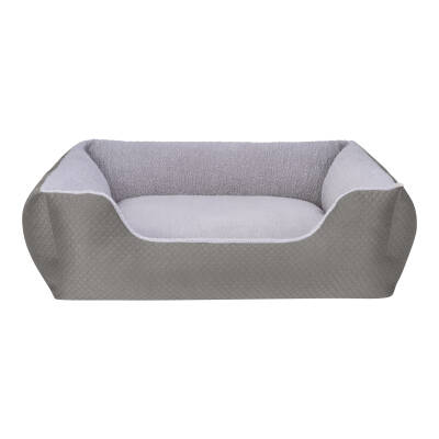 Pet Comfort Echo Köpek Yatağı Gri/Gri Peluş L 105x80cm - 1