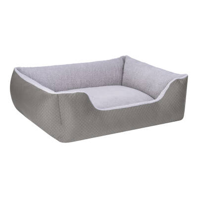 Pet Comfort Echo Köpek Yatağı Gri/Gri Peluş L 105x80cm - 2