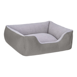 Pet Comfort Echo Köpek Yatağı Gri/Gri Peluş M 80x65cm - 2