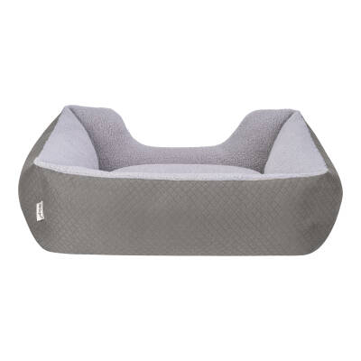 Pet Comfort Echo Köpek Yatağı Gri/Gri Peluş M 80x65cm - 3