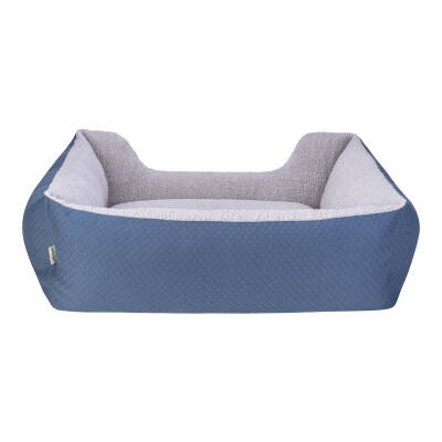 Pet Comfort Echo Köpek Yatağı Mavi/Gri Peluş L 105x80cm - 1