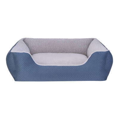 Pet Comfort Echo Köpek Yatağı Mavi/Gri Peluş L 105x80cm - 2