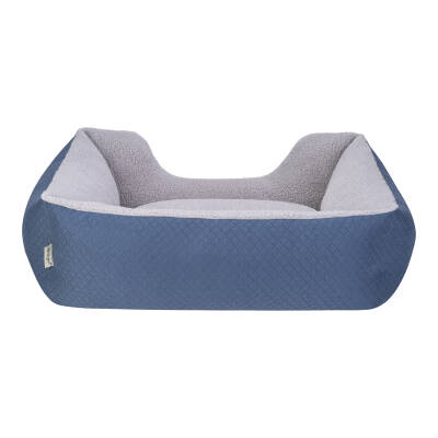 Pet Comfort Echo Köpek Yatağı Mavi/Gri Peluş M 80x65cm - 3