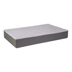 Pet Comfort Lima Ortopedik Köpek Yatağı Gri Peluş M 90x60x12cm - 2