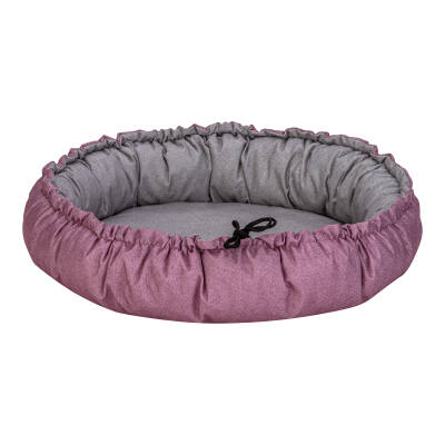 Pet Comfort Sunflower Kedi ve Köpek Yatağı Çift Taraflı Pembe/Gri 85cm - 2