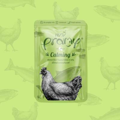 Pramy Calming Jelly Tavuk Etli Somonlu Yetişikin Kedi Konserve Maması 70 Gr - 1