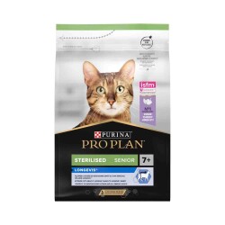 Pro Plan +7 Yaş Için Hindili Kısırlaştırılmış Yaşlı Kedi Maması 3 Kg - 3