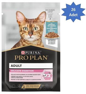 Pro Plan Okyanus Balıklı 85 gr 26'lı Yetişkin Kedi Yaş Maması - 1