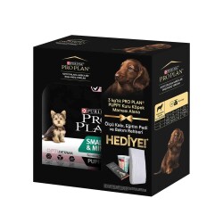 Pro Plan Puppy Small Sensitive Somonlu Küçük Irk Hassas Yavru Köpek Mamasi 3 Kg + Ölçü Kabı Ve Eğitim Pedi Hediyeli - 1