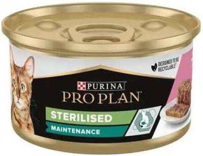 Pro plan Sterilised Ton Balıklı Ve Somonlu Yetişkin Kedi Konservesi 85 gr - 1