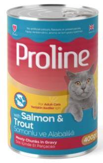 Proline Sos İçinde Somon Alabalık Yetişkin Kedi Maması 400 Gr - 1