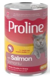 Proline Sos İçinde Somon Balıklı Yetişkin Kedi Maması 400 Gr - 1