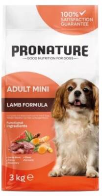 Pronature Daıly Small Adult Küçük Irk Kuzu Etli Yetişkin Köpek Maması 3 Kg. - 1