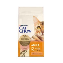 Purina Cat Chow Ton Ve Somon Balıklı Yetişkin Kedi Maması 15 Kg - 1