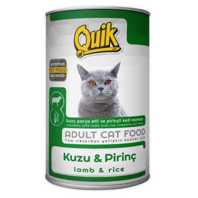 Quik Kuzulu Konserve Kedi Maması 415 gr - 1