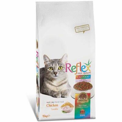 Reflex Multi Color Renkli Taneli Tavuklu Yetişkin Kedi Maması 15 KG - 1