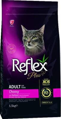 Reflex Plus Choosy Seçici Kediler İçin Somonlu Yetişkin Kedi Maması 1.5 Kg - 1