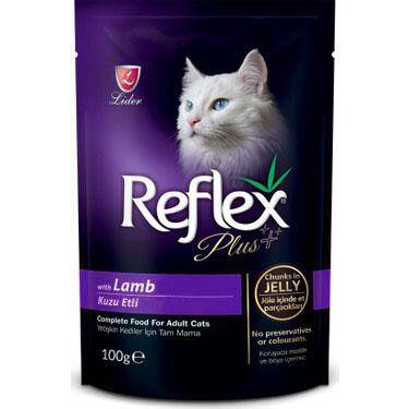 Reflex Plus Kuzu Etli Pouch Konserve Kedi Maması 100 G - 1